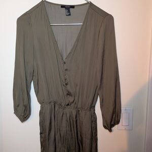 Forever 21 Women's Olive Green Roomper